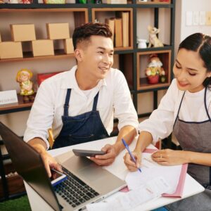 business owners ordering online